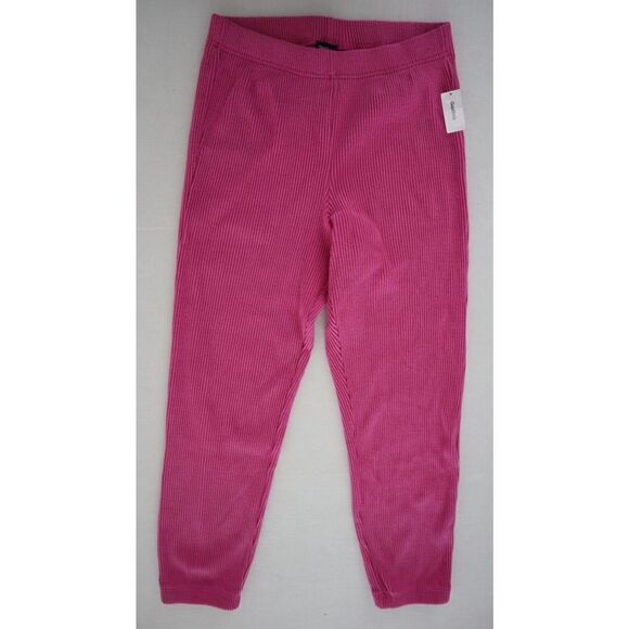GapBody 476231 Women's Petite Sz M Phlox Pink Cozy Ribbed Jogger Pants $60 - Picture 1 of 7